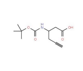Boc-L-beta-homopropargylglycine (CAS 270596-47-9) - chemical structure image
