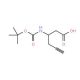 Boc-L-beta-homopropargylglycine (CAS 270596-47-9) - chemical structure image