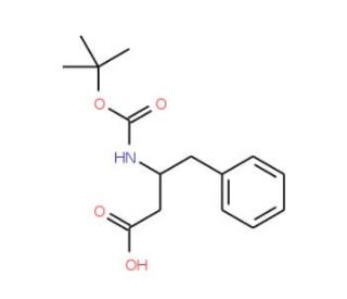 Boc-L-beta-HPhe-OH (CAS 51871-62-6) - chemical structure image