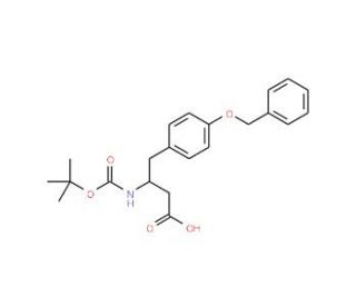 Boc-L-beta-HTyr(Bzl)-OH (CAS 126825-16-9) - chemical structure image