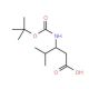 Boc-L-beta-HVal-OH (CAS 183990-64-9) - chemical structure image