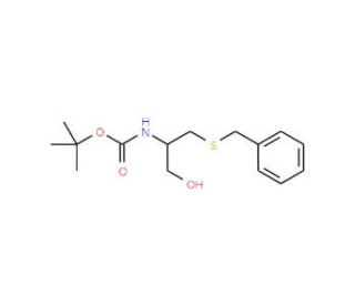 Boc-L-Cys(Bzl)-ol (CAS 139428-96-9) - chemical structure image
