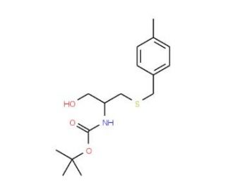 Boc-L-Cys(MBzl)-ol (CAS 129397-85-9) - chemical structure image