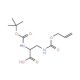 Boc-L-Dap(Aloc)-OH (CAS 161561-83-7) - chemical structure image
