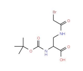 Boc-L-Dap(bromoacetyl)-OH (CAS 135630-90-9) - chemical structure image