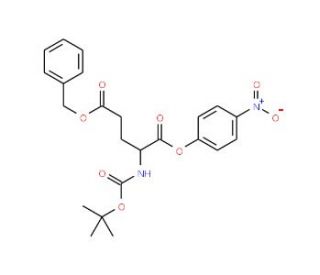Boc-L-Glu(Bzl)-ONp (CAS 7536-59-6) - chemical structure image
