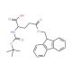 Boc-L-Glutamic acid 5-fluorenyl methyl ester (CAS 123417-18-5) - chemical structure image