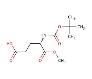Boc-L-glutamic acid &alpha;-methyl ester (CAS 72086-72-7) - chemical structure image