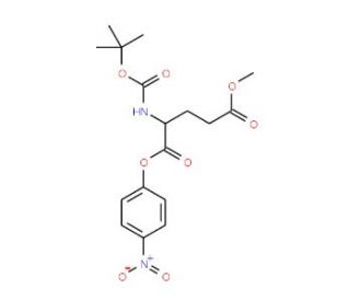 Boc-L-glutamic acid gamma-methyl ester alpha-4-nitrophenyl ester (CAS 16947-07-2) - chemical structure image