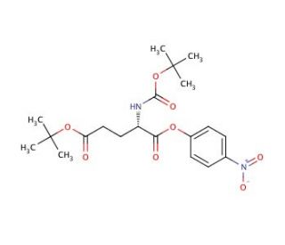 Boc-L-glutamic acid gamma-tert-butyl ester alpha-4-nitrophenyl ester (CAS 69876-58-0) - chemical structure image