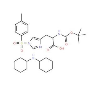 Boc-L-His(Tos)-OH*DCHA (CAS 65057-34-3) - chemical structure image