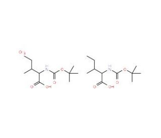 Boc-L-isoleucine hemihydrate (CAS 204138-23-8) - chemical structure image