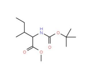 Boc-L-isoleucine methyl ester (CAS 17901-01-8) - chemical structure image