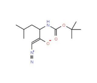 Boc-L-Leu-CHN2 (CAS 52716-48-0) - chemical structure image