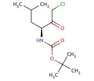 Boc-L-leucine chloromethylketone (CAS 102123-85-3) - chemical structure image