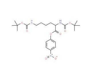 Boc-L-Lys(Boc)-ONp (CAS 2592-19-0) - chemical structure image