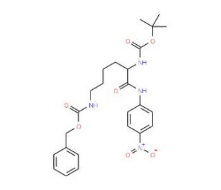 Boc-L-Lys(Z)-pNA (CAS 51078-31-0) - chemical structure image