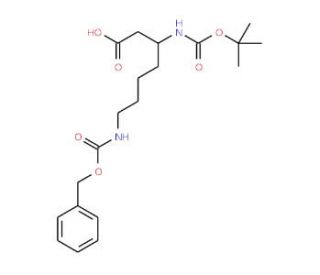 Boc-L-Nw-benzyloxycarbonyl-beta-homolysine (CAS 346694-77-7) - chemical structure image