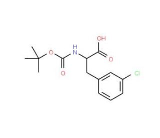 Boc-L-Phe(3-Cl)-OH (CAS 114873-03-9) - chemical structure image