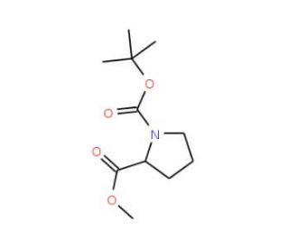 Boc-L-proline methyl ester (CAS 59936-29-7) - chemical structure image
