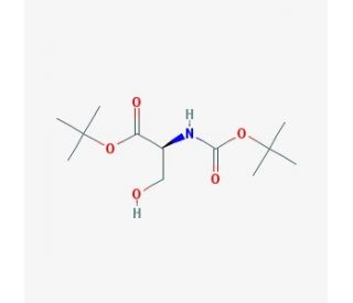 Boc-L-serine t-butyl ester (CAS 7738-22-9) - chemical structure image