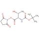 Boc-L-threonine N-hydroxysuccinimide ester (CAS 63076-44-8) - chemical structure image