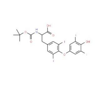 Boc-L-thyroxine - chemical structure image
