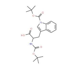 Boc-L-Trp(Boc)-OH (CAS 144599-95-1) - chemical structure image