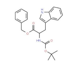 Boc-L-tryptophan benzyl ester (CAS 57229-67-1) - chemical structure image