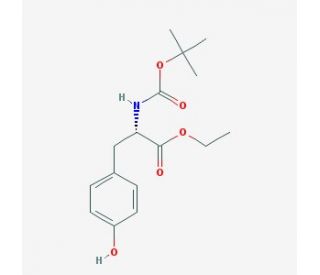 Boc-L-Tyrosine ethyl ester (CAS 72594-77-5) - chemical structure image