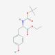 Boc-L-Tyrosine ethyl ester (CAS 72594-77-5) - chemical structure image