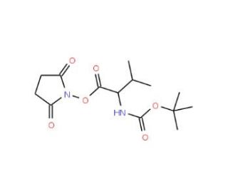 Boc-L-Val-OSu (CAS 3392-12-9) - chemical structure image