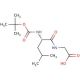 Boc-Leu-Gly-OH (CAS 32991-17-6) - chemical structure image