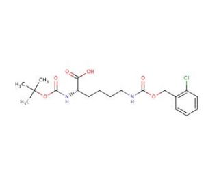 Boc-Lys(2-Cl-Z)-OH (CAS 54613-99-9) - chemical structure image
