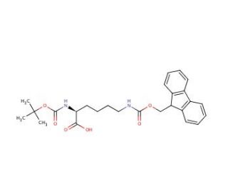 Boc-Lys(Fmoc)-OH (CAS 84624-27-1) - chemical structure image