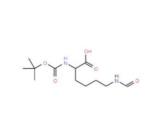 Boc-Lys(For)-OH (CAS 2483-47-8) - chemical structure image