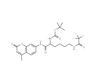 Boc-Lys(Tfa)-AMC (CAS 97885-44-4) - chemical structure image