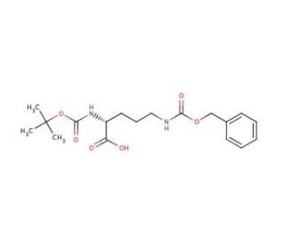 Boc-Lys(Z)-OH (CAS 2389-45-9) - chemical structure image