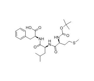 Boc-Met-Leu-Phe-OH (CAS 67247-12-5) - chemical structure image