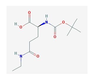 Boc-(N-gamma-ethyl)-L-glutamine - chemical structure image