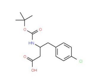 Boc-N-methyl-4-chloro-D-phenylalanine (CAS 125324-00-7) - chemical structure image
