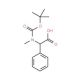 Boc-N-methyl-DL-phenylglycine (CAS 30925-08-7) - chemical structure image