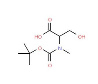 Boc-N-methyl-L-serine (CAS 101772-29-6) - chemical structure image