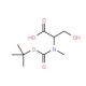 Boc-N-methyl-L-serine (CAS 101772-29-6) - chemical structure image