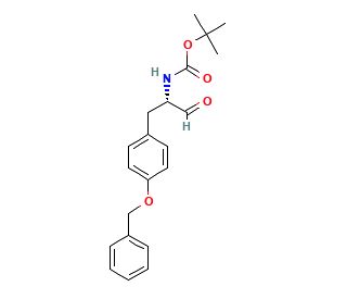 Boc-O-benzyl-L-tyrosine aldehyde (CAS 82689-15-4) - chemical structure image
