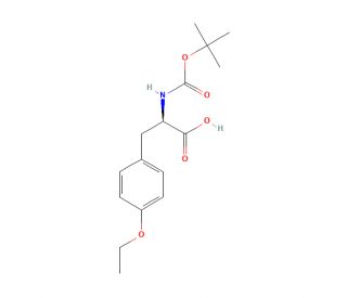 Boc-O-ethyl-D-tyrosine - chemical structure image