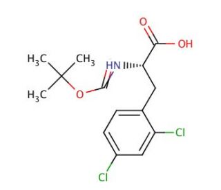 Boc-Phe(2,4-Cl2)-OH (CAS 114873-04-0) - chemical structure image
