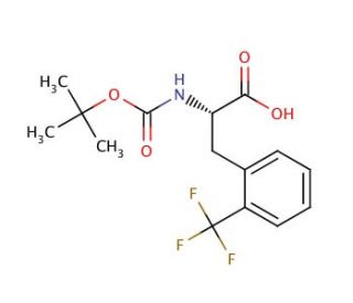 Boc-Phe(2-CF3)-OH (CAS 167993-21-7) - chemical structure image