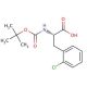 Boc-Phe(2-Cl)-OH (CAS 114873-02-8) - chemical structure image