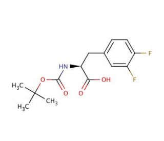 Boc-Phe(3,4-F2)-OH (CAS 198474-90-7) - chemical structure image